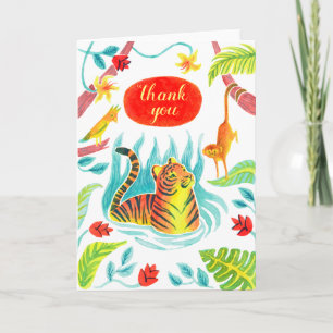 Cartão De Agradecimento obrigado seu tigre