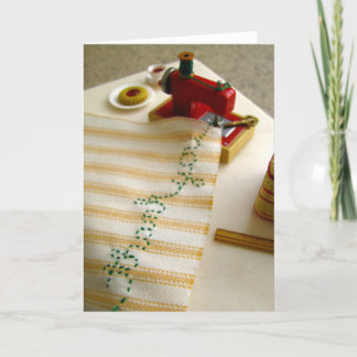 Cartão De Agradecimento Obrigado, Sewing Machine.