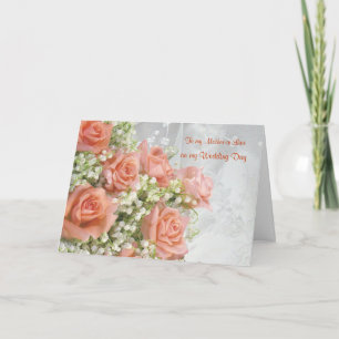 Cartão De Agradecimento Obrigado, sogra. Rosas, lírio do vale