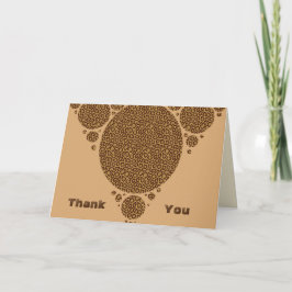 Cartão De Agradecimento Obrigado, Terra, Tone Wild Cat Pattern Apreciação