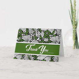 Cartão De Agradecimento Obrigado Trabalho Bem Feito - Branco Verde e Preto