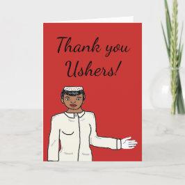 Cartão De Agradecimento Obrigado, Ushers