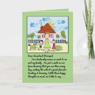 Cartão De Agradecimento Obrigado Vice-Diretor - Sorriso em Nossos Rostos