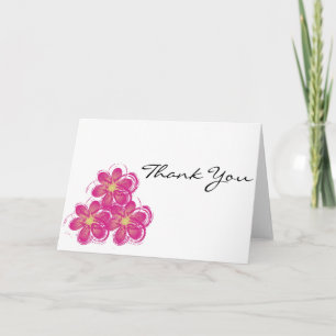 Cartão De Agradecimento Obrigado Vintage Flowers Art