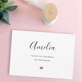 Cartão De Agradecimento obrigado você por ser minha relíquia de casamento
