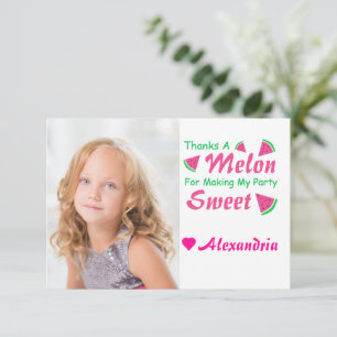 Cartão De Agradecimento Obrigados A Melão de Melão