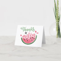 Obrigados a Melon Watermelon no primeiro aniversár