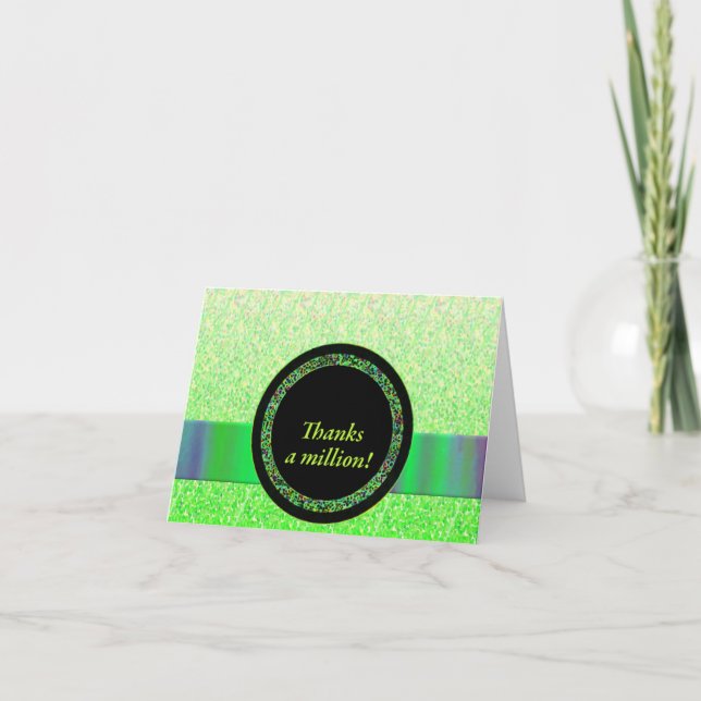 Cartão De Agradecimento Obrigados a Milhão de Notecards (Frente)