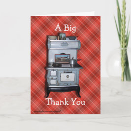 Cartão De Agradecimento Obrigados antigos do Cookstove - personalize toda