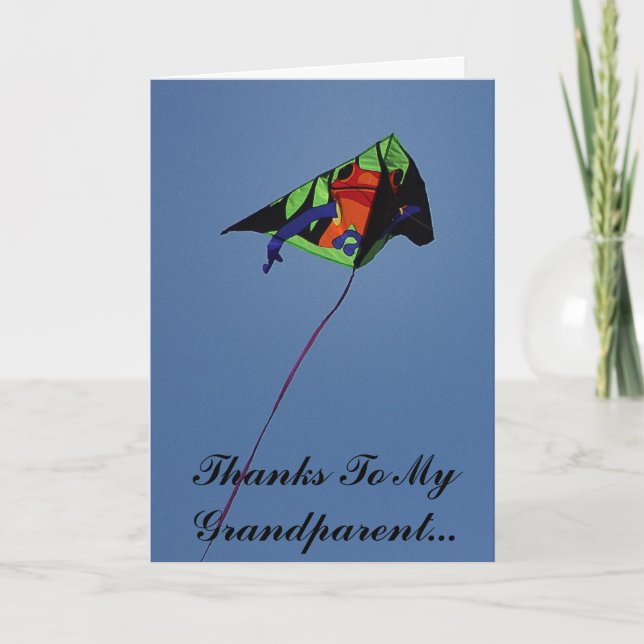 Cartão De Agradecimento Obrigados ao meu avô (Frente)