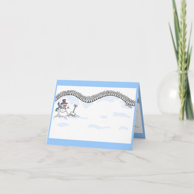 CARTÃO DE AGRADECIMENTO OBRIGADOS DA NEVE (Frente)