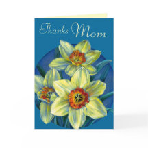 Obrigados Daffodils dia de as mães amarelo