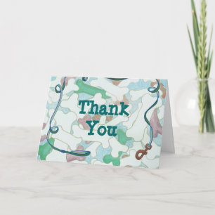 Cartão De Agradecimento Obrigados de amarras