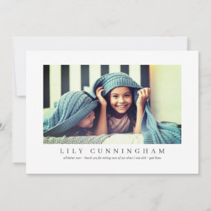 Cartão De Agradecimento Obrigados de Fotografia Personalizados Modernos M