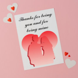 Cartão De Agradecimento Obrigados de ser você