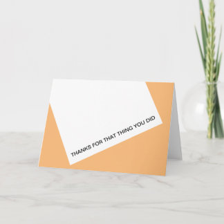 Cartão De Agradecimento Obrigados dessa coisa