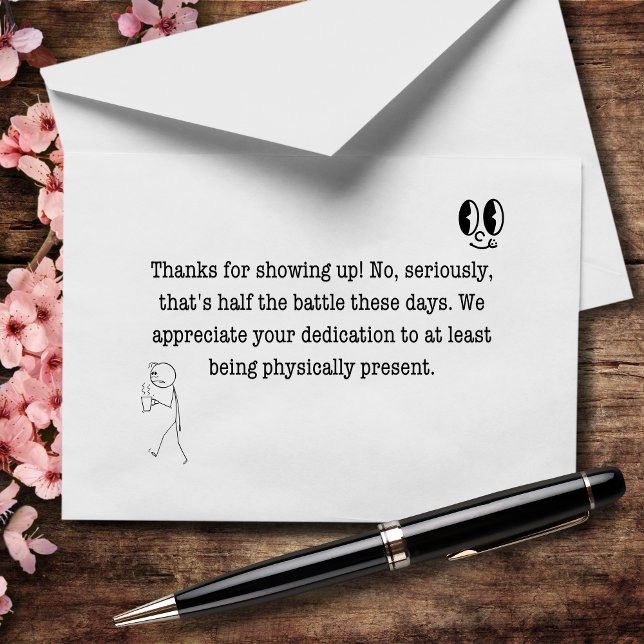 Cartão De Agradecimento Obrigados para exibição (não, sério) (Criador carregado)