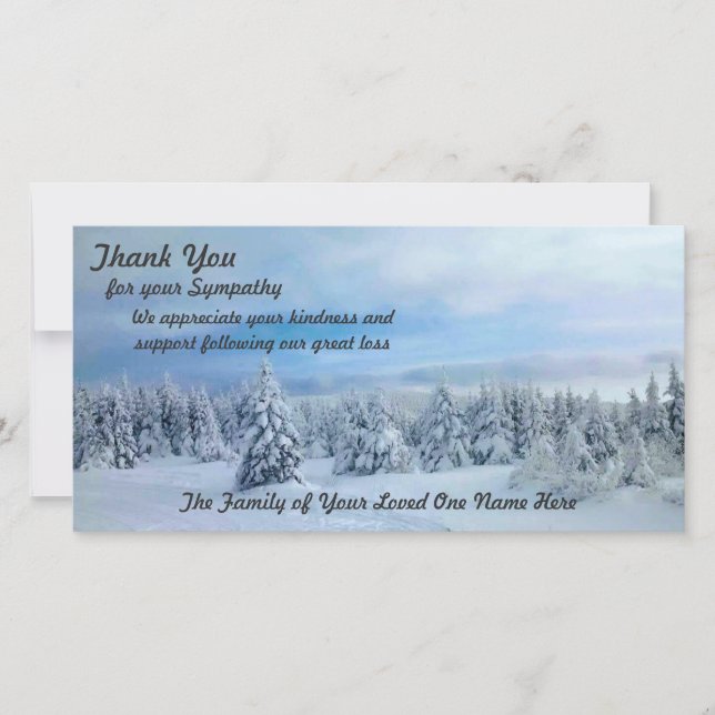 Cartão De Agradecimento Obrigados para expressões da simpatia (Frente)