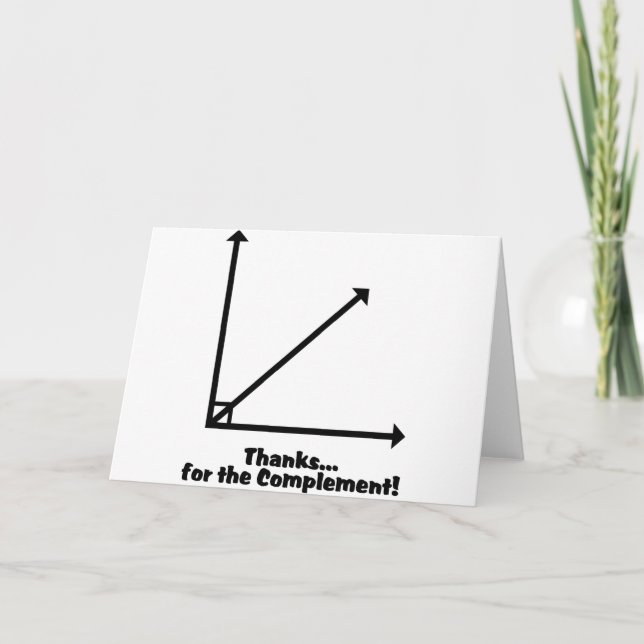 Cartão De Agradecimento obrigados para o complemento (Frente)