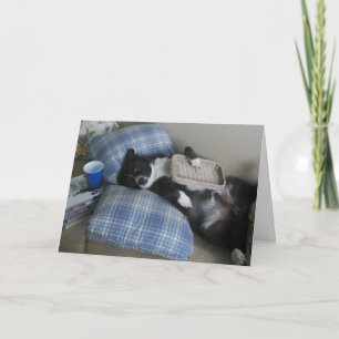 Cartão De Agradecimento Obrigados para o partido com cão bonito