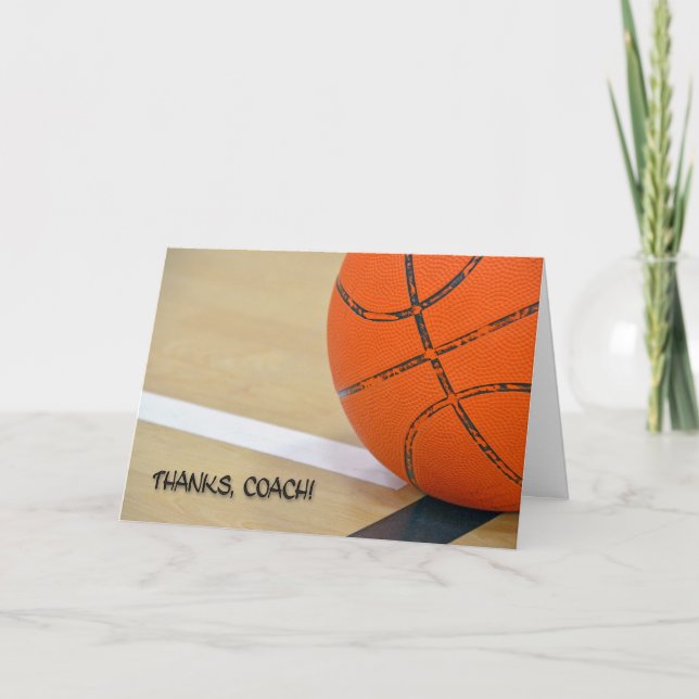 Cartão De Agradecimento Obrigados para o treinador de beisebol (Frente)