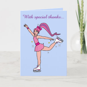 Cartão De Agradecimento Obrigados para placa de treinador de gelo