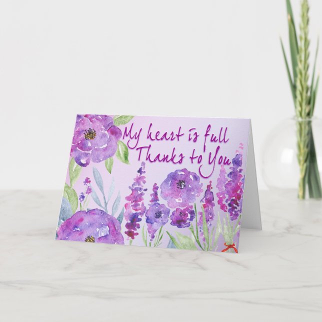 Cartão De Agradecimento Obrigados para você (Frente)