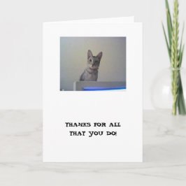 Cartão De Agradecimento Obrigados por tudo que você faz!