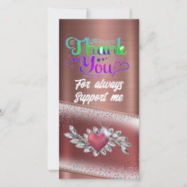 Cartão De Agradecimento "Obrigados surpreendentes"