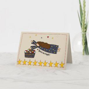 Cartão De Agradecimento Obrigados Você é um Anjo