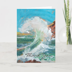 Cartão De Agradecimento Ocean Wave Thank You Card