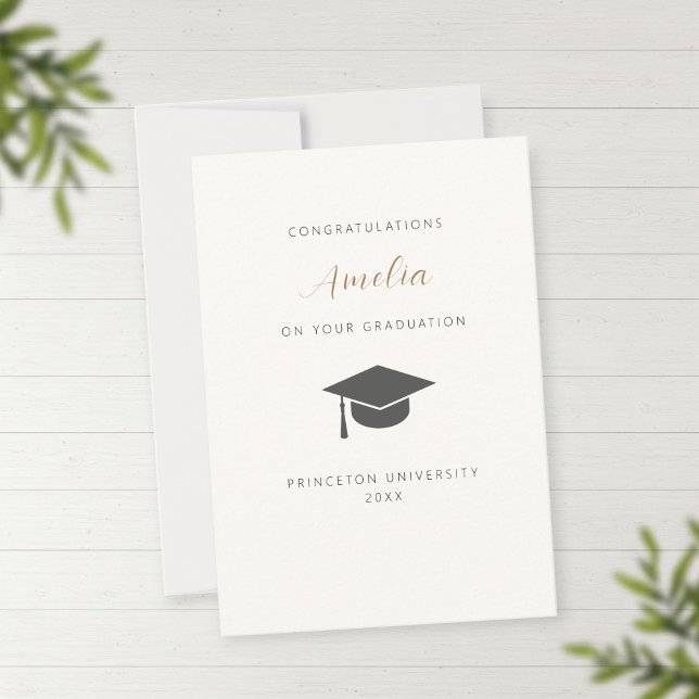 Cartão De Agradecimento Oersonalized graduation card (Criador carregado)