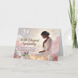 Cartão De Agradecimento OES Memorial Breavement, Sympathy