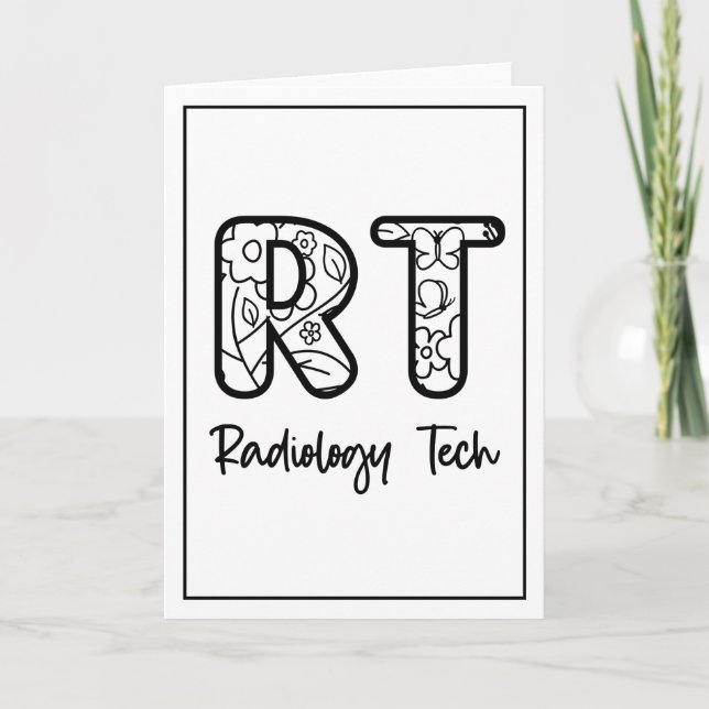Cartão De Agradecimento Ofertas técnicas de radiologia técnico RT Rad do t (Frente)