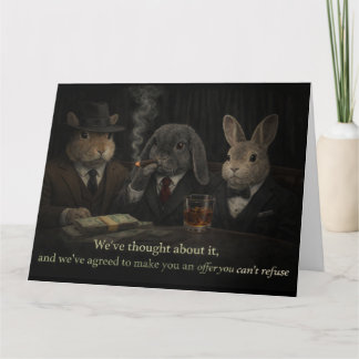 Cartão De Agradecimento Offer you can't refuse