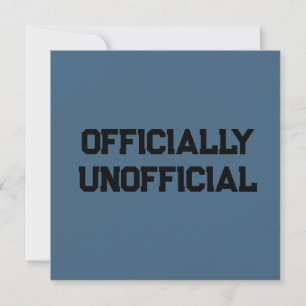 Cartão De Agradecimento Oficialmente Não Oficial