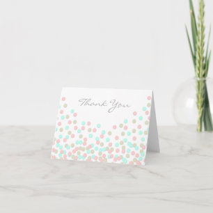 Cartão De Agradecimento Oh Baby Confetti   Baby Shower Thank You Card