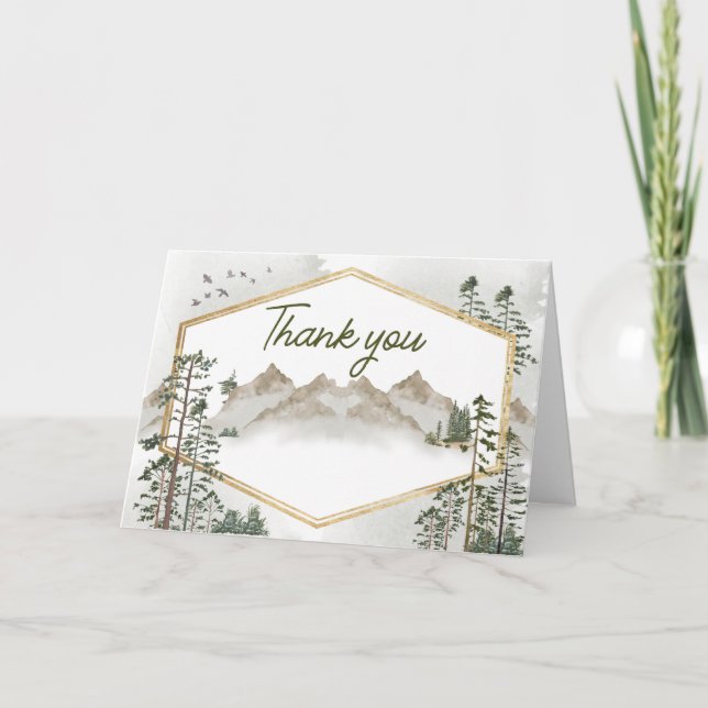 Cartão De Agradecimento Oh Boy Let the Adventure Begin Baby Shower (Frente)