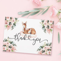 Oh Deer Chá de fraldas Aquarela Rosa