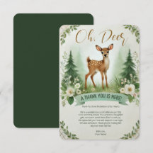 Oh, Deer! Partido do Chá de fraldas Woodland