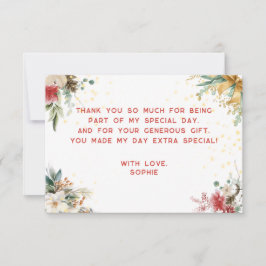 Cartão De Agradecimento Oh que divertido primeiro aniversário de Natal