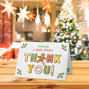 Cartão De Agradecimento Oh, Snap! Chá de fraldas de Cookie Gingerbird