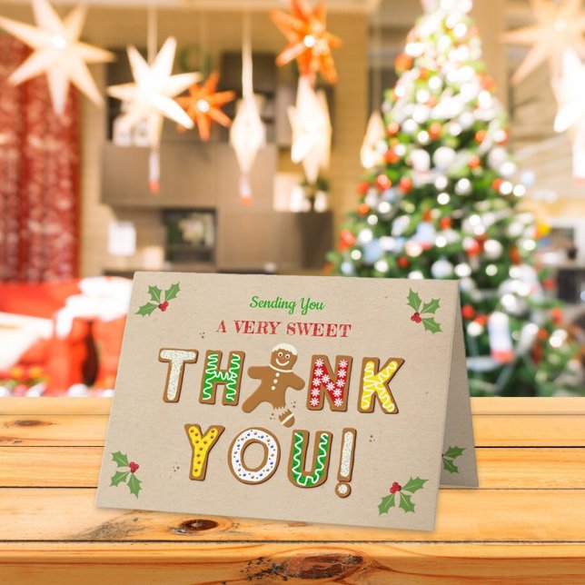 Cartão De Agradecimento Oh, Snap! Gingercake Cookie qualquer foto de anive (Criador carregado)