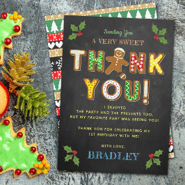 Cartão De Agradecimento Oh, Snap! Gingercake Cookie Qualquer Idade Anivers