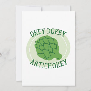 Cartão De Agradecimento Okey Dokey Artichokey