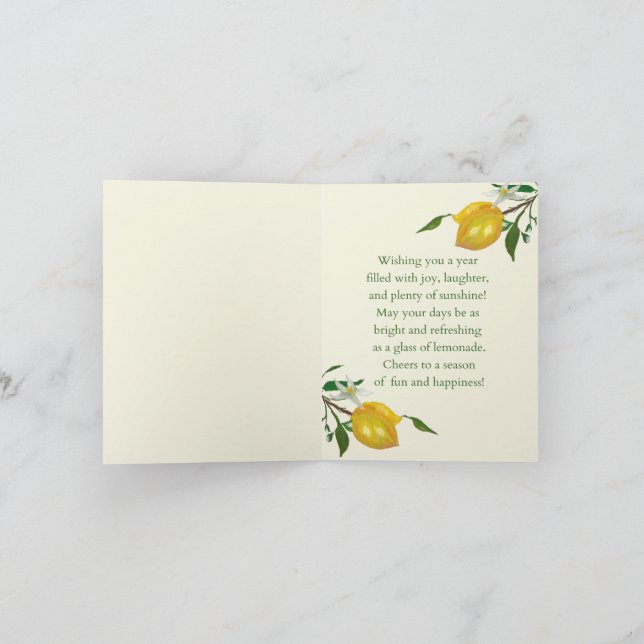 Cartão De Agradecimento Olá Sunshine (Interior)