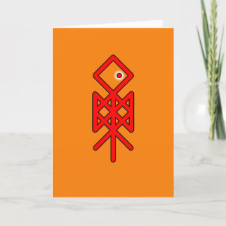 Cartão De Agradecimento Olho de Odin Viking Bindrune Greeting Card