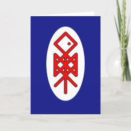 Cartão De Agradecimento Olho de Odin Viking Bindrune Greeting Card