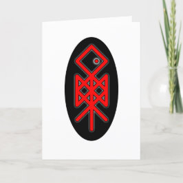 Cartão De Agradecimento Olho de Odin Viking Bindrune Greeting Card