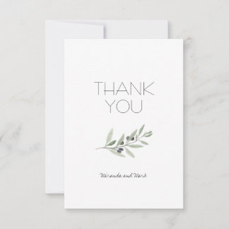 Cartão de agradecimento Olive Branch